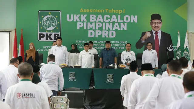 Uji Kelayakan dan Kepatutan bagi seluruh calon pimpinan DPRD Fraksi PKB se-Indonesia di Kantor DPP PKB, Jakarta Pusat, Minggu (21/7/2024).