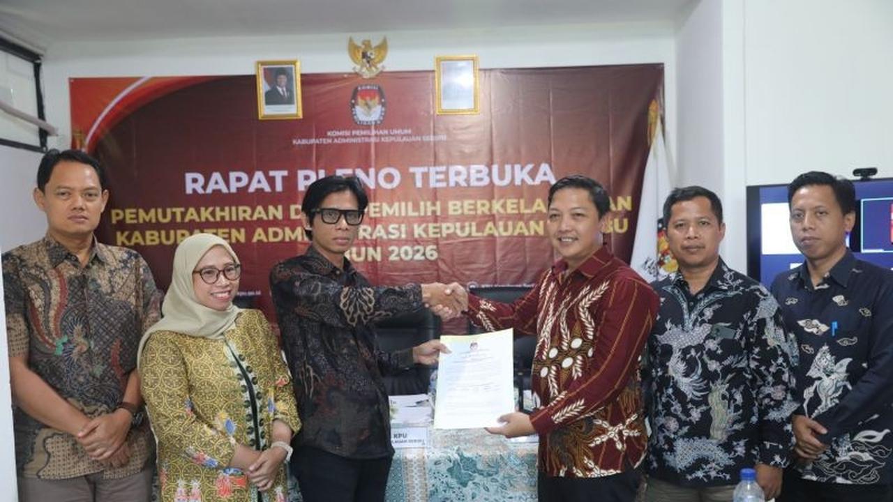 KPU Gelar Pleno Terbuka, Pastikan Akurasi Pemutakhiran Data Pemilih Kepulauan Seribu