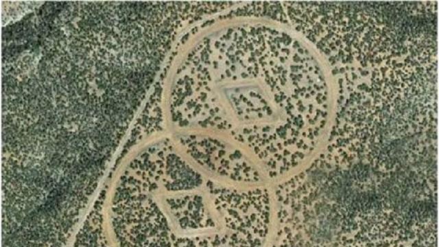 Mesa Huerfanita di New Mexico (Google Maps)