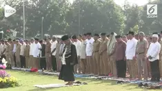 Sejumlah ASN Jawa Barat menggelar salat istikharah untuk meminta hujan jelang krisis air bersih yang mulai terjadi.