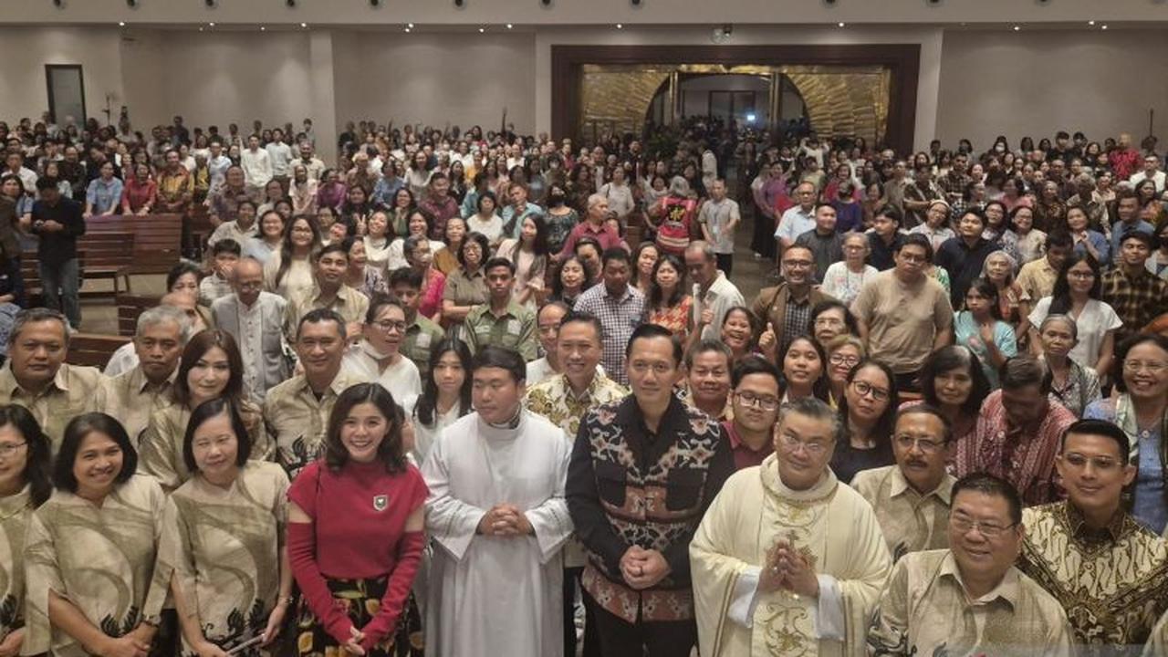 AHY Kunjungan Paskah ke Gereja Lubang Buaya, Ajak Umat Bangkit Optimistis