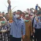 Menteri Kelautan dan Perikanan Edhy Prabowo saat berkunjung ke Pulau Popongan, Balak-balakang, Mamuju (Liputan6.com/Abdul Rajab Umar)