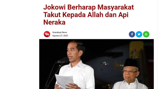Cek Fakta Liputan6.com menelusuri klaim Jokowi berharap semua menerima kehadiran TKA China sebagai saudara