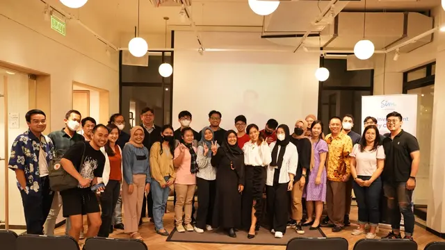 Sinarmas Sekuritas melalui SimInvest bekerjasama dengan Platform Belajar Branding, DNVB mengadakan seminar "The Power of Content Marketing”.(Dok Sinar Mas)