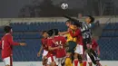 Pemain Australia berulang kali menebar ancaman terhadap gawang Timnas Indonesia U-23, tapi lagi-lagi penampilan menawan Ernando berhasil mengamankan gawang dari kebobolan. (Dok. PSSI)