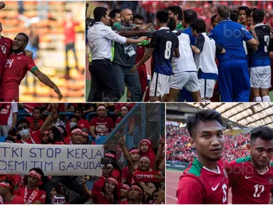 Berikut ini lima momen menarik Timnas Indonesia saat mengalahkan Kamboja 2-0 pada laga terakhir Grup B SEA Games 2017 Malaysia. (Bola.com/Vitalis Yogi Trisna)