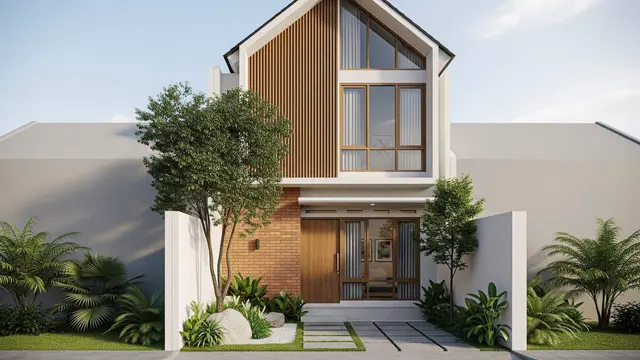 Rumah Mungil Lebar 3 Meter Tapi Elegan