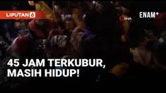 Kisah ajaib datang dari proses penyelamatan korban-korban gempa dahsyat yang terjadi di Turki. Seorang pria yang sudah terkubur reruntuhan bangunan selama 45 jam berhasil bertahan hidup dan dievakuasi tim penyelamat.