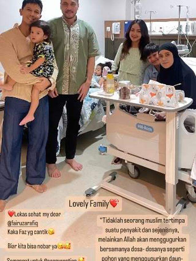 Terserang DBD, Ini 7 Potret Fairuz A Rafiq dan Anak Rayakan Lebaran di Rumah Sakit