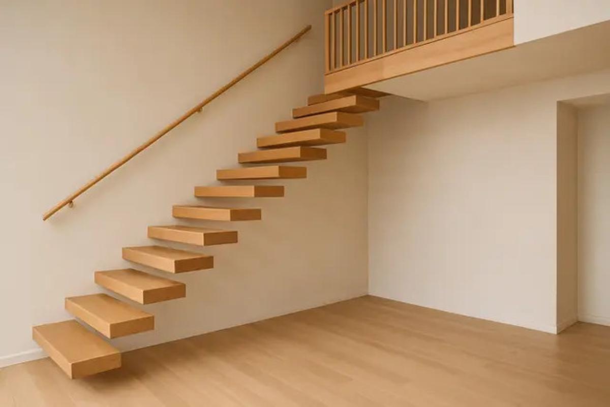 Desain Tangga untuk Kamar Mezzanine yang Unik dan Tampak Estetik