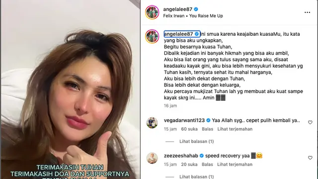 Angela Lee Masih Harus Belajar Berjalan Akibat Kecelakaan yang Hampir Merenggut Nyawanya, Sempat Hilang Kesadaran Hingga Muntah-Muntah. (instagram.com/angelalee87)