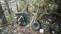 Polisi Selandia Baru menemukan lokasi persembunyian dari buronan yang ternyata selama ini bersembunyi di tengah hutan (Dok. NZ Police).