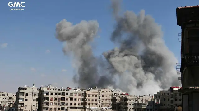 Serangan Udara Pasukan Suriah Tewaskan 400 Orang di Ghouta