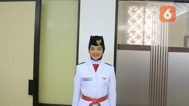 Paskibraka, Paskibraka 2019, Paskibraka Nasional 2019, Pembawa Baki 2019, Pembawa Baki Paskibraka Nasional 2019, Salma El Mutafaqqiha Putri Achzaabi