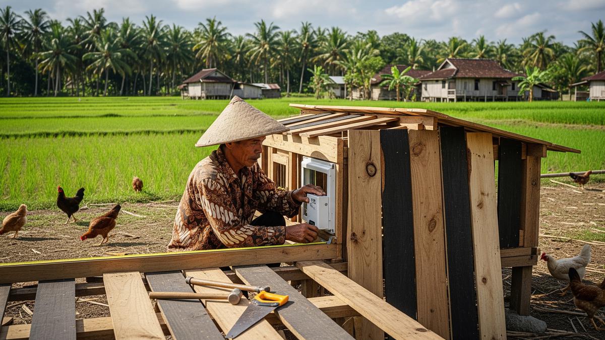 Cara Membuat Pintu Kandang Ayam Otomatis untuk Peternak Modern, Praktis dan Aman
