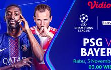 Nonton Liga Champions: PSG vs Bayern Eksklusif Tayang di Vidio