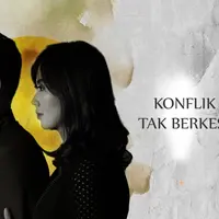 Api dalam sekam di rumah tangga Yama Carlos dan Afrita Dwi Putri. (Foto: Febio Hernanto/Bintang.com Desain: Muhammad Iqbal Nurfajri/Bintang.com)