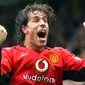 2. Ruud van Nistelrooy - Pemain asal Belanda ini merupakan bomber ganas yang pernah dimiliki Manchester United pada 2001. Nistelrooy kemudian hengkang ke Real Madrid pada 2006. (AFP/Paul Barker)