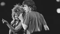Tina Turner dan Mick Jagger. (AP Photo/Rusty Kennedy, File)