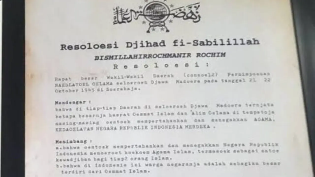 Teks Resolusi Jihad