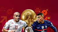 Prancis yang sedang berada di atas angin akan berhadapan dengan Tunisia di penyisihan Grup Piala Dunia