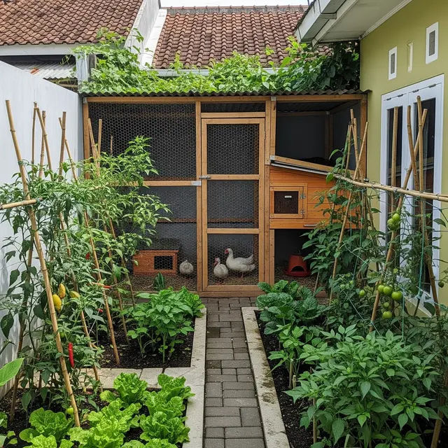 9 Desain Pertanian Terpadu Sederhana untuk Halaman Belakang Rumah Tipe 36