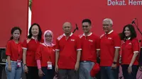 Festival SRC Indonesia 2019 yang menghadirkan lebih dari 3.000 pelaku UKM termasuk toko kelontong di Parkir Timur Gelora Bung Karno, Senayan Jakarta.