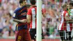 Kegagalan Lionel Messi menjadi eksekutor penalti saat Barcelona melawan Athletic Bilbao , Minggu (23/8/15). menambah panjang rekor buruknya di La Liga.