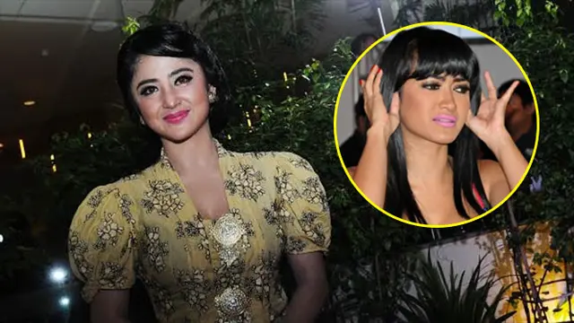 Ilustrasi Julia Perez dan Dewi Perssik 