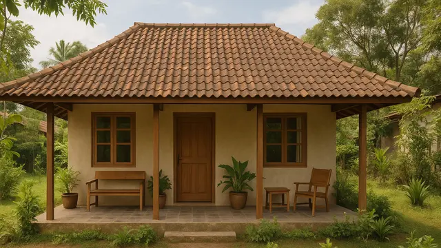Gambar Desain Rumah Kampung Sederhana tapi Cantik 3 Kamar