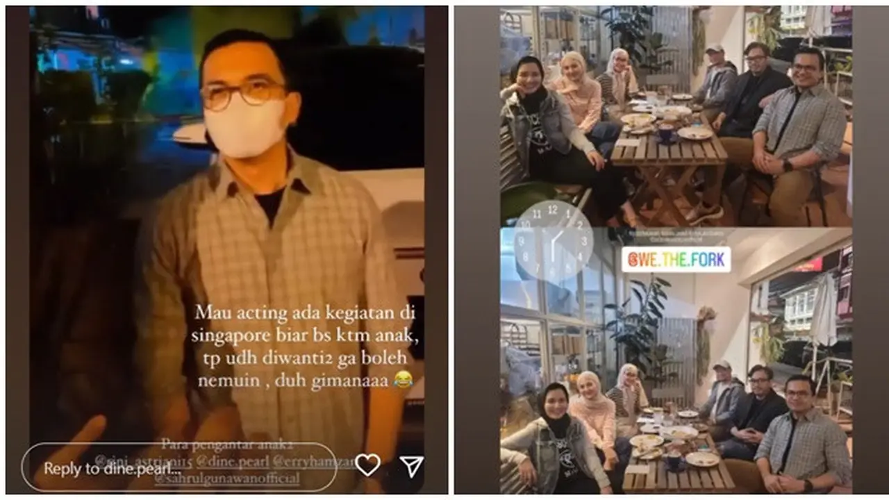 6 Potret Sahrul Gunawan Ikut Antar Anak Dine Mutiara Pergi Karyawisata, Makin Dekat