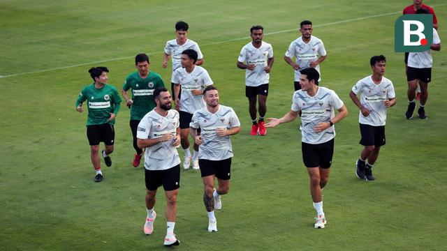 Latihan Timnas Indonesia Jelang Hadapi Timnas Argentina