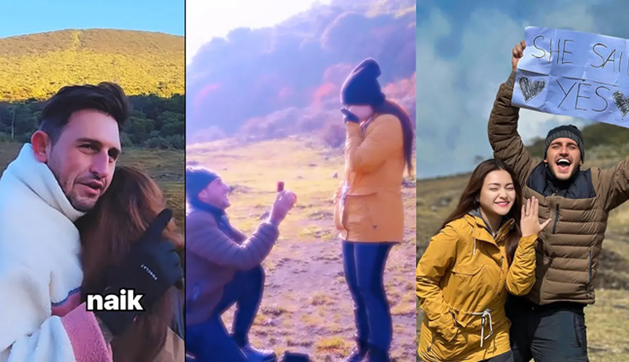 Nathalie Holscher membagikan kabar bahagia. Setelah hubungannya dengan Faris teman SMA kandas, mantan istri Sule itu dilamar pria asal Spanyol bernama Ladislao Camara. Berikut momen detik-detik Nathalie di lamar. [Instagram/nathalieholscher]