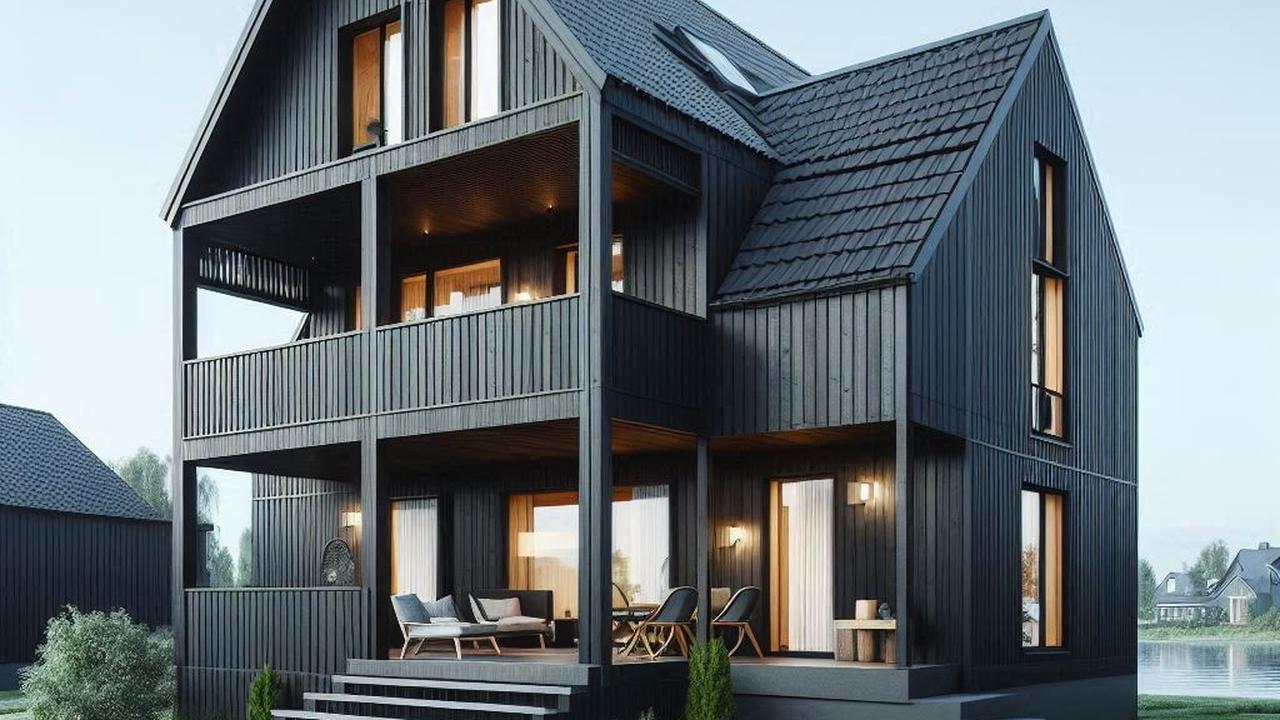 Desain RUmah Kayu 2 Lantai yang Estetik dan Adem