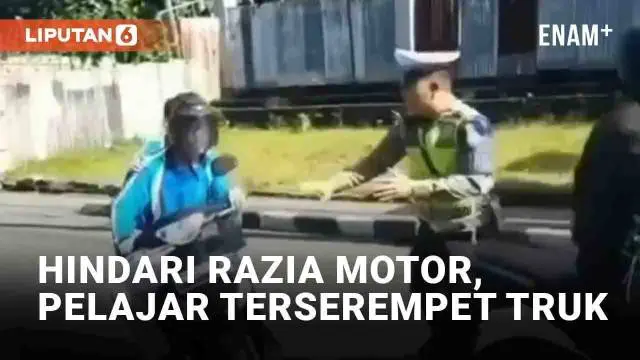 Beberapa pengendara merasa cemas ketika bertemu razia kepatuhan lalu lintas. Namun secemas apapun, jangan tiru aksi berikut yang terjadi di Karangasem, Bali. Dua pelajar berboncengan motor berniat hindari razia dengan cara berbahaya.