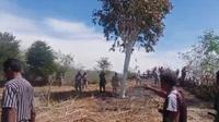 Bentrokan di Perbatasan RI - Timor Leste. (Liputan6.com/istimewa)