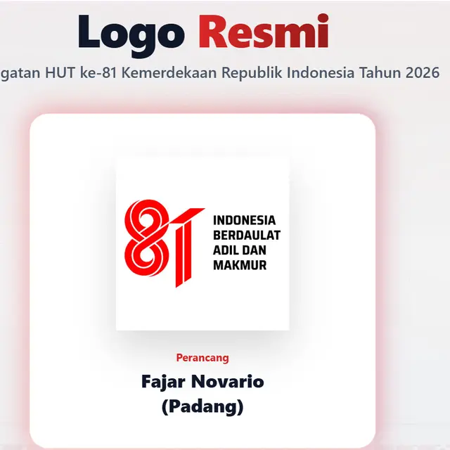 Logo Kemerdekaan 17 Agustus 1945 HUT RI Ke-81