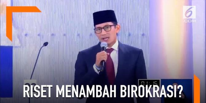 VIDEO: Ma'ruf Amin Akan Kembangkan Riset, Sandi: Itu Menambah Birokrasi