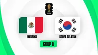 Meksiko vs Korea Selatan di Piala Dunia 2026. (KLY)