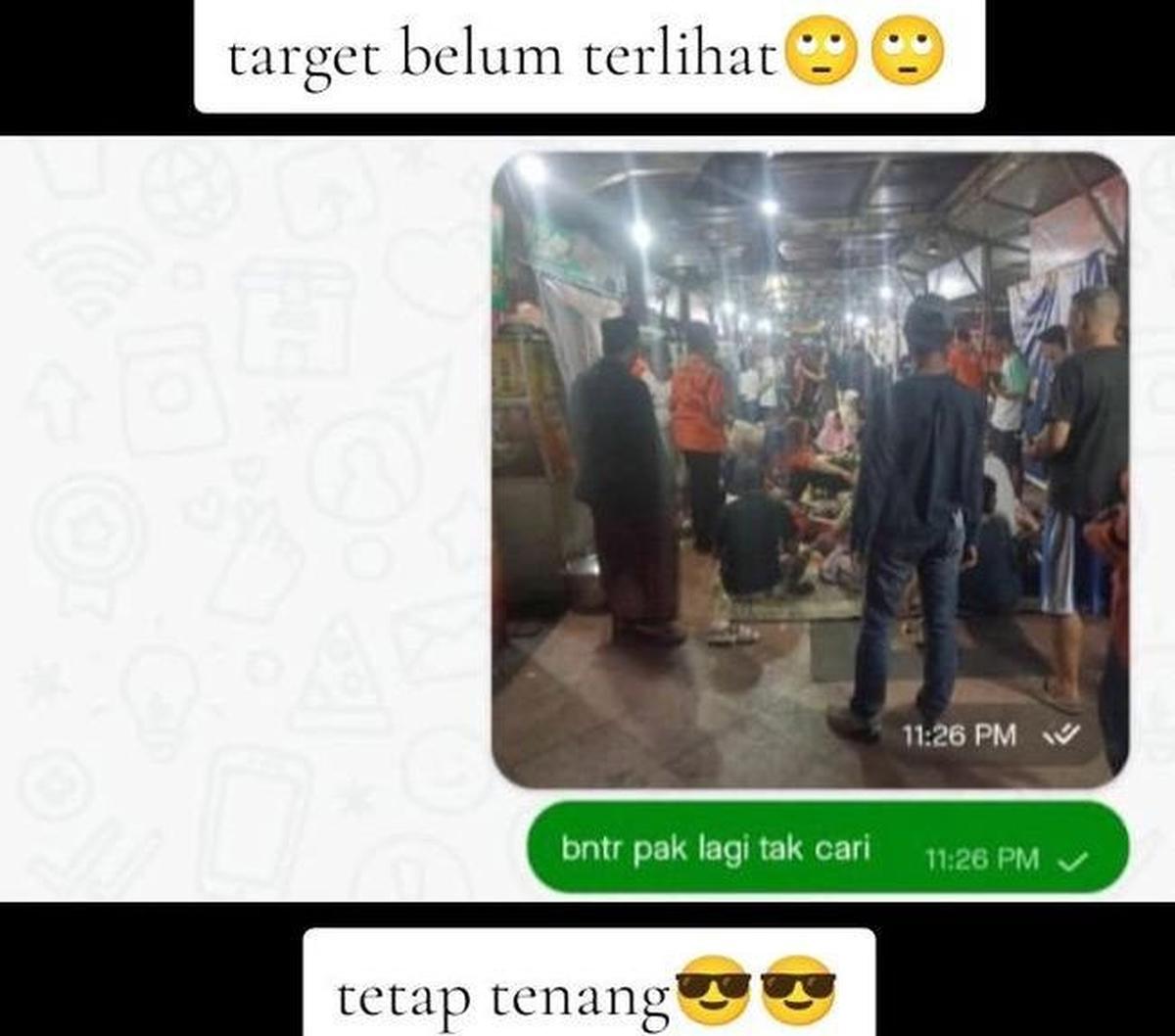 Mendapat orderan seperti itu, driver ojol ini pun mulai mencari target yang dimaksud. Ia pun melaporkan ini pada customernya, namun target belum terlihat.<br>"Bentar pak lagi tak cari," ujarnya laporan pada customer.<br>tiktok.com