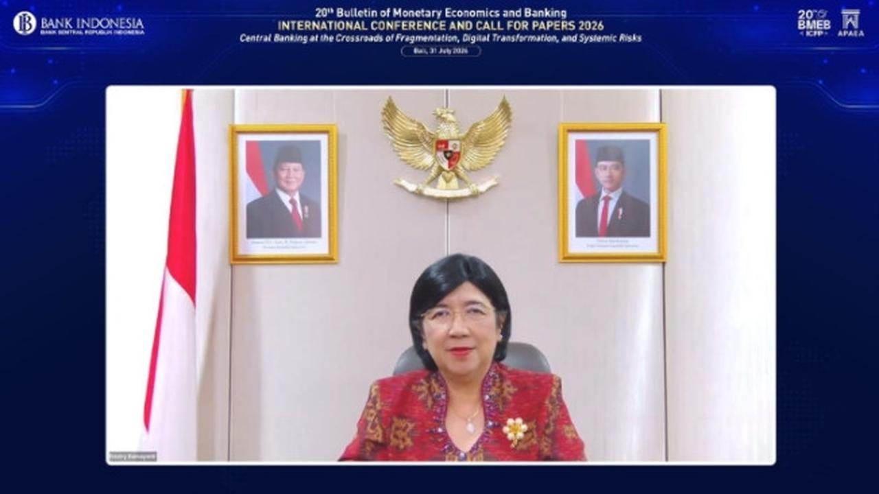 Pejabat Gubernur Sementara Bank Indonesia (BI) Destry Damayanti saat Konferensi Internasional Bulletin of Monetary Economics and Banking (BMEB) ke-20 dan Call for Papers di Bali. (Foto: Bank Indonesia)