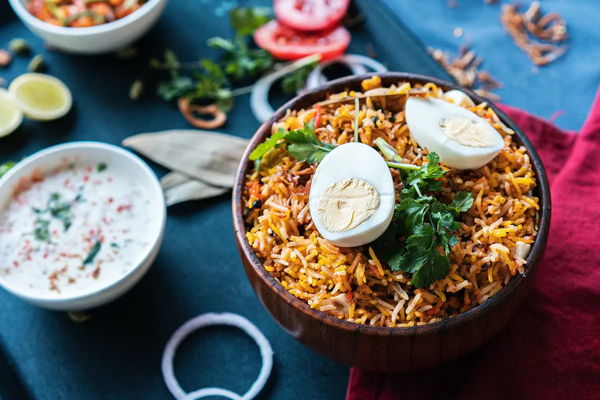Ilustrasi Nasi Briyani.