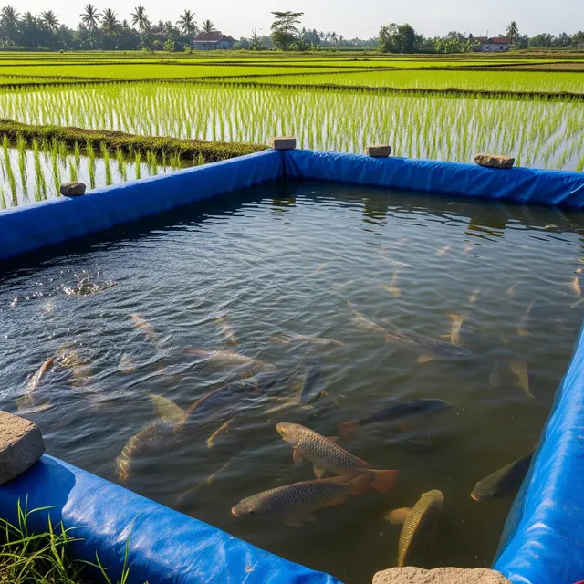 Ikan yang Cocok Dipelihara di Kolam Terpal Dekat Persawahan