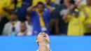 Kegagalan Al Nassr juara ACL 2 membuat Ronaldo belum bisa memberikan trofi dari 14 kompetisi yang diikutinya sejak bergabung tahun 2023 lalu. (AFP/Fayez Nureldine)