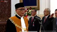 Presiden Jokowi resmi melantik Sunarto sebagai Wakil Ketua Mahkamah Agung (MA) Bidang Yudisial. (Foto: Biro Pers Sekretariat Presiden)