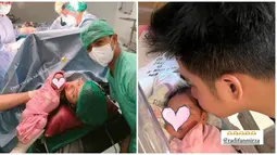 Bagikan kabar bahagia di story Instagram, Nimaz Dewantary melahirkan anak pertama pada 12 Juli 2023. Dalam momen yang dibagikannya, sang suami setia mendampingi Nimaz dari detik-detik jelang melahirkan sampai masuk ke ruang operasi. Resmi jadi ibu di usia 29 tahun, kebahagiaan yang dirasakan oleh Nimaz dan keluarga juga dirasakan oleh warganet. (Liputan6.com/IG/@nimazdewantary)