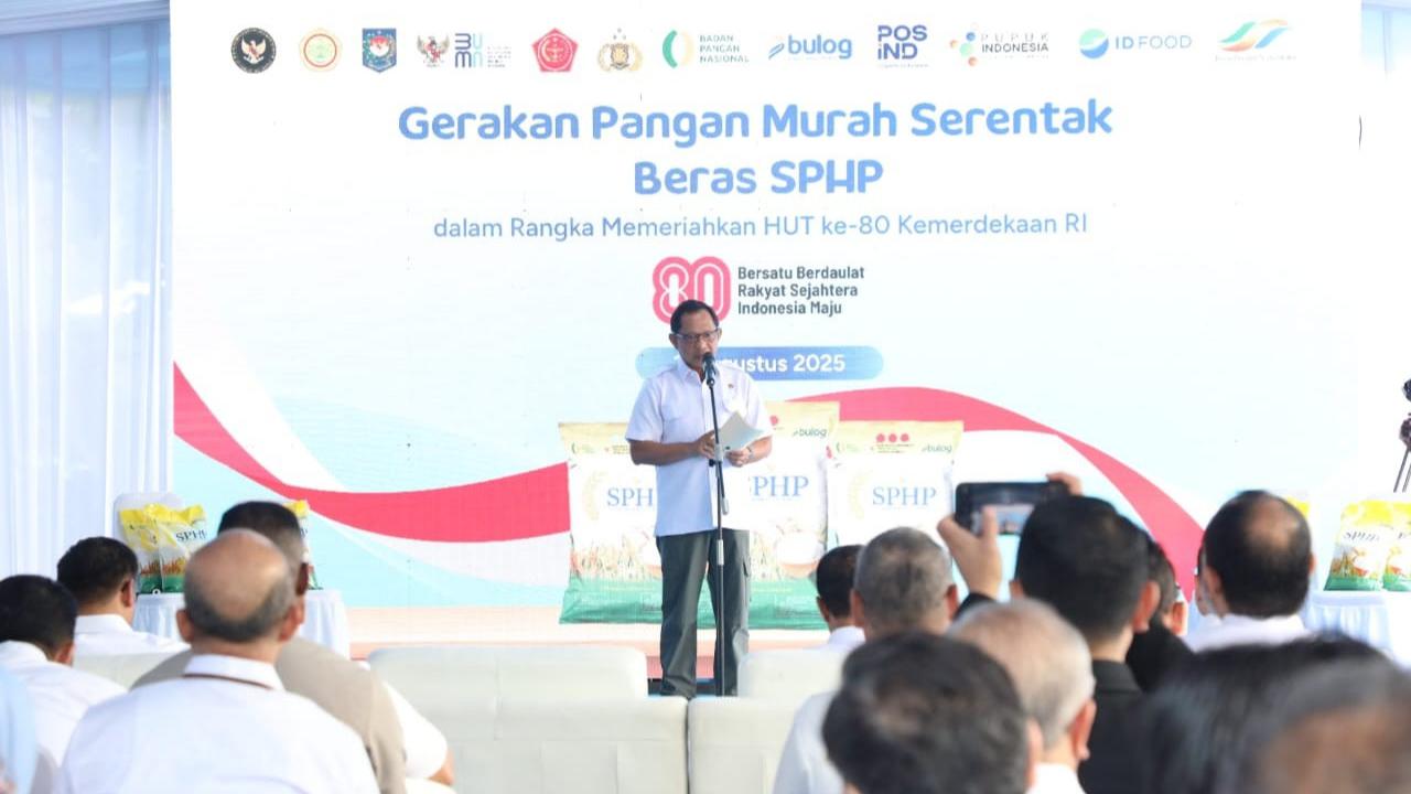 Mendagri Tito Karnavian saat menghadiri acara GPM Serentak