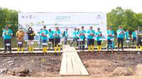 Area penanaman mangrove mencakup Kelurahan Kalangan, Kalangan Indah, dan Desa Aek Sitio-tio di Kecamatan Pandan, Tapanuli Tengah