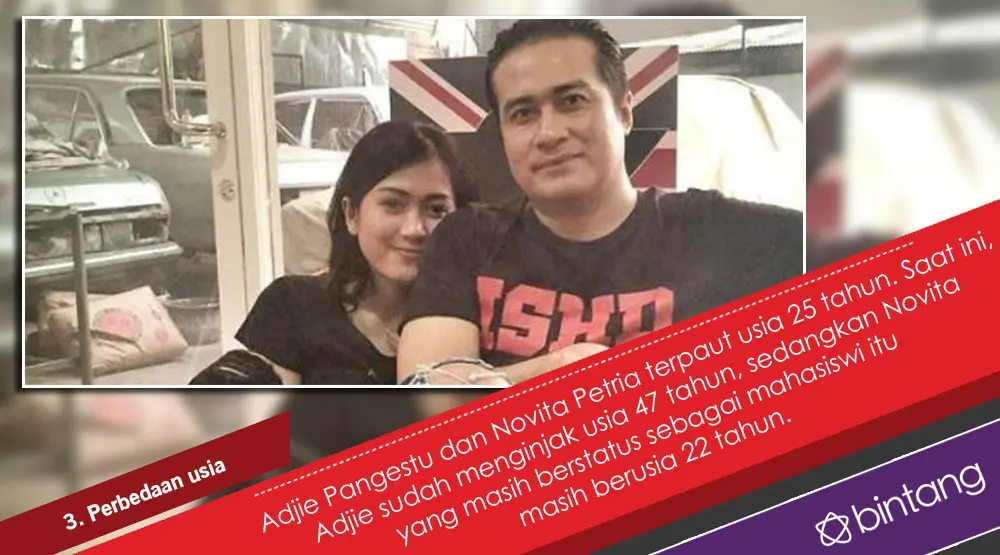 Nikah Ketiga, Adjie Pangestu Jatuh ke Pelukan Perempuan Muda. (Foto: Instagram/adjiepangestu, Desain: Nurman Abdul Hakim/Bintang.com)