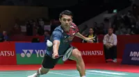 Tunggal putra Indonesia, Jonatan Christie, melangkah ke perempat final turnamen Indonesia Masters 2025 seusai mengalahkan wakil Chinese Taipei, Lin Chun-Yi, di Istora Senayan, Jakarta, Kamis (23/1/2025). (PBSI)